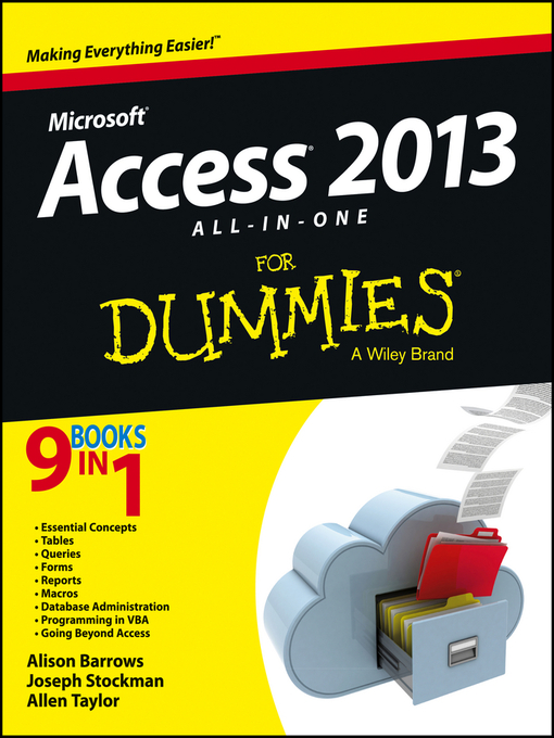 Title details for Access 2013 All-in-One For Dummies by Alison Barrows - Available